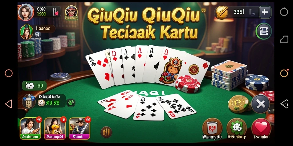 Screenshot gameplay 33L menampilkan aksi seru permainan QiuQiu.