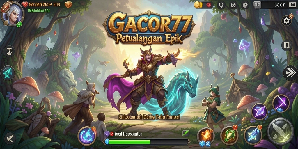 Tampilan gameplay RPG yang mendebarkan dari GACOR77.