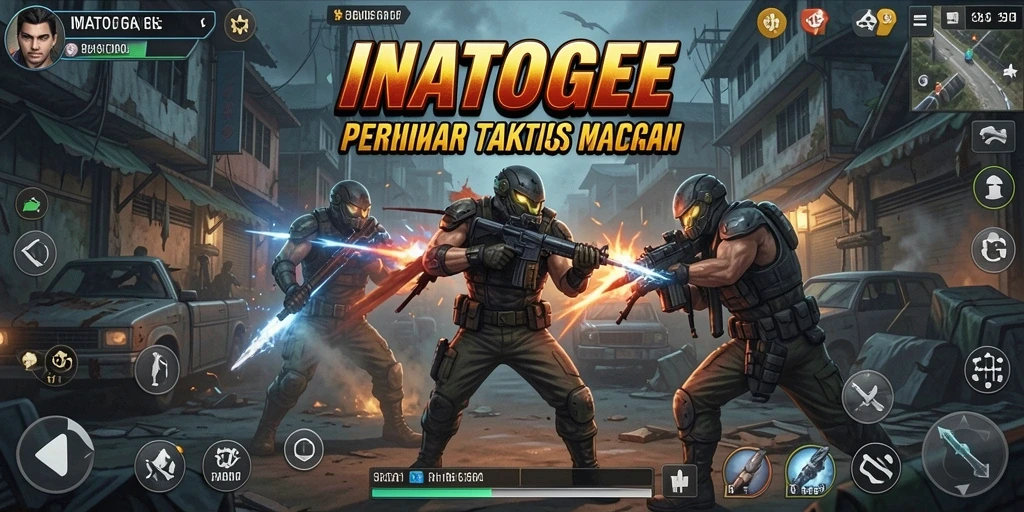 Screenshot gameplay INATOGEL yang menunjukkan aksi mendebarkan dalam TPS.