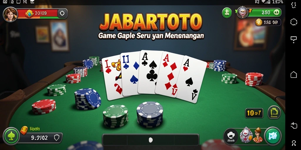 Tampilan gameplay seru di JABARTOTO dengan teman-teman.