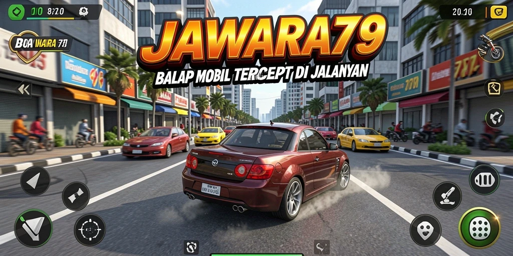 Gameplay JAWARA79 yang mendebarkan di lintasan balap