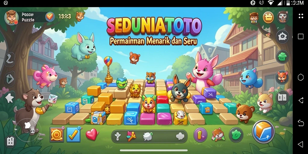 Screenshot gameplay SEDUNIATOTO yang menampilkan puzzle menarik.